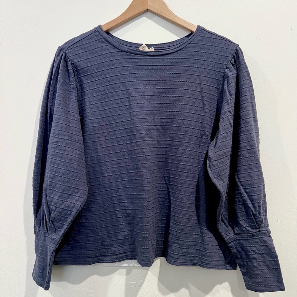 A.N.A. Women's Blue Long Sleeve Top